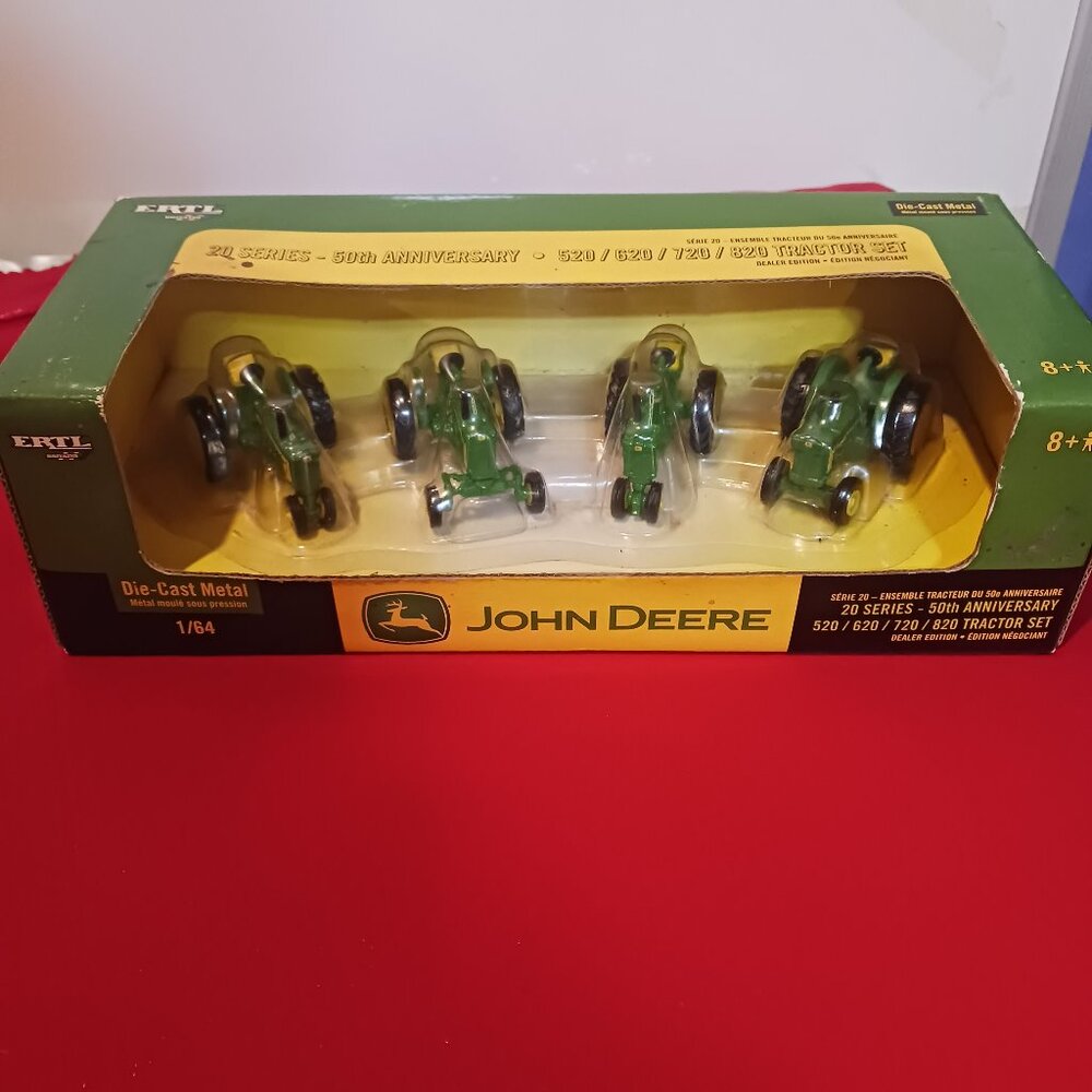 Ertl 2006 20 series John Deere 50th Anniversary 4 Tractors Die Cast Dealers